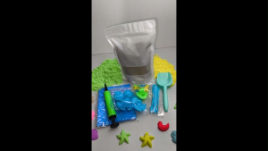 Mainan Pasir Kinetik Anak Berkualitas Tinggi Pasir Ajaib 950 Gram Lengkap Cetakan