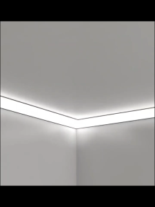 LED Skirting Line Aluminum Profiles Corner Baseboard Channel Diffuser Stair Floor Bar Strip Lights