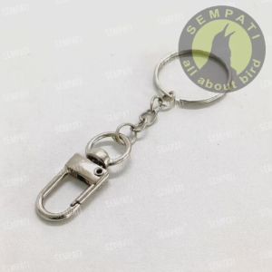 SEMPATI Rantai Gembok Silver Pengunci Sangkar Burung Murai Lovebird Kacer Kenari Rantai Kunci Kandang Hewan Kucing Anjing Hamster Sugar Slider Rantai Gembok Besi
