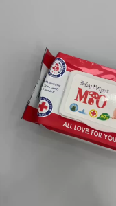 Combo Khăn ướt cho bé Baby Mio vải không dệt rayon cao cấp 55 miếng (13.5x20cm) không paraben