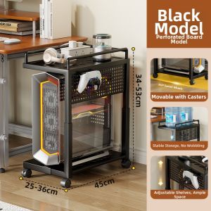 evesigar | Wheeled Mobile Multi-layer Computer Stand