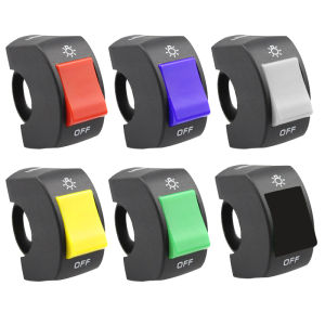 Nút Bật/tắt Đa Năng 1 Cái Cho Xe Máy Công Tắc Nhiều Màu Nút Nhấn Đầu Nối Công Tắc Tay Lái Cho Xe ATV Xe Đạp Xe Tay Ga Xe Máy