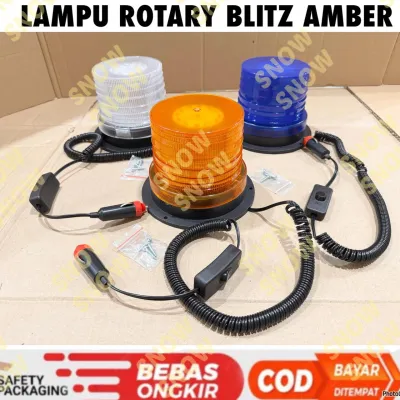 Lampu Rotari Rotary Flash 12 24 Volt Blitz Amber