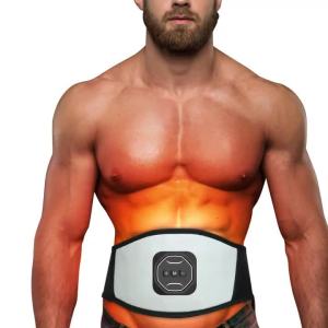 💗🙋‍♀️💗新款充电式甩脂机 智能健身腰带家用PU皮收腹运动腹肌健腹贴现货