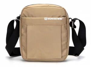 Túi Đeo Chéo Thời Trang SUISSEWIN Túi Đeo Vai Đơn Túi Đựng Điện Thoại Di Động Túi Đựng Tiền Xu Túi Mềm Có Khóa Kéo