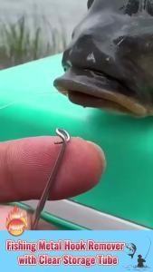 Quick Fish Hook Removal Tools Safety Blind Poke Hook Deep Throat Picker Retractor Extractor Decoupling Device for Fishing Hook