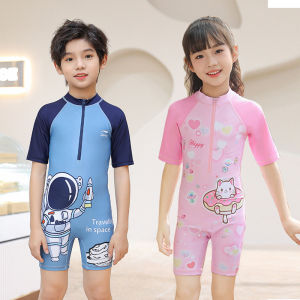 Childrens One Piece Swimsuit Quick Dry Cartoon Swimwear for Boys and Girls Swimming Suit
