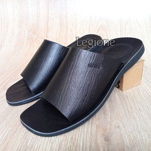 sandal kulit pria dewasa terbaru motif serat kayu sandal kulit fenotti