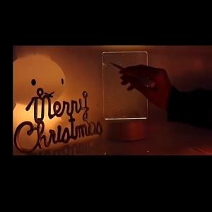 [กระดานโน้ต] LED แบบกระดานข้อความอะคริลิกส่องสว่างสร้างบรรยากาศ คมไฟตั้งโต๊ะเขียนข้อความได้