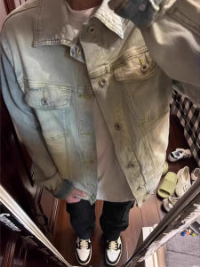 LIUBU | Vintage Aesthetic Washed Denim Jacket Short