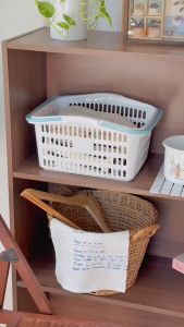 ตะกร้าช็อปปิ้ง ตะกร้าใส่ของอเนกประสงค์ รุ่น F-525 (หูคละสี)