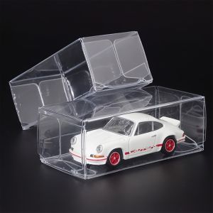 10pcs Car Toy Dustproof Box Display Protection Box Transparent PVC Car Display Box Car Storage Boxes Transparent