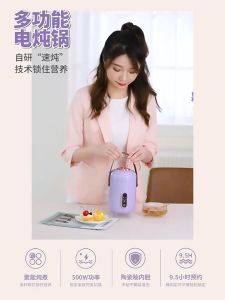 8 In 1 Multi Electric Stew Pot Electric Rice Cooker Porridge Soup Stew Lunch Electric Stew Pot Mini Electric Slow Cooker Rice cooker Baby Complementary Food Electric Stew Cooke 電燉鍋 迷你电炖锅 电饭盒