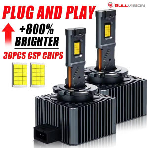 2PCS 30000LM D1S D3S LED Car Headlights Bulbs D2R D2S D4R D4S D5S D8S Turbo Lights 6000K Auto Lamp Plug&Play HID Conversion Kit