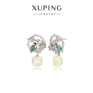 XUPING | Bông Tai Chất Liệu Tinh Tế Như Đá Pha Lê Mẫu Chim Sẻ