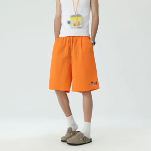 Quần Short Thêu Nhanh Khô Mùa Hè Cho Nam Và Nữ Quần Thể Thao Rộng Rãi Thường Ngày Năm Điểm Quần Áo Đa Năng