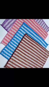 Khăn lau bàn bếp đa năng 25x25cm combo 5 cái siêu thấm nước lau kính xe chén sợi Microfiber