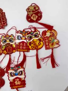 Set trang trí tết set decor tết dây treo tết ất tỵ trang trí decor cầu may mắn tài lộc 72 phụ kiện - Happy Life 4U