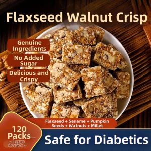 WENXIANGZAN | No Added Sugar Individually Wrapped Flaxseed Walnut Pastry