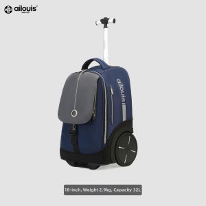 Large Capacity Rolling Backpack for High School Students Large Wheels