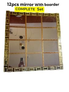 mirror set 12pcs with boarder design