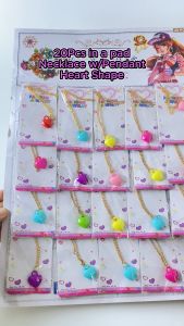 20Pcs Party Gift Necklace w/Pendant Heart Shape Pad for Party Gift-Loot-bag Filler