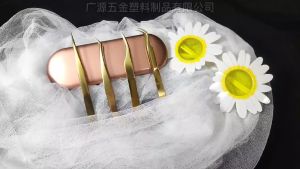 Pinset bulu mata palsu Stainless Steel Eyelash Tweezers Makeup Tweezers Pinset Bulu Mata