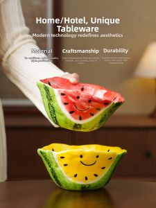 YOGEHOME | Hand-painted Smiley Face Multifunctional Bowl