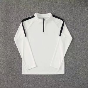 เสื้อผ้ากีฬาวิ่งแบบแห้งเร็ว คอตั้ง แขนยาว กระดุม วัสดุโพลีเอสเตอร์ สำหรับผู้ชายและผู้หญิง ฤดูใบไม้ร่วง 2025