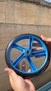 ล้อสกู๊ตเตอร์ ล้อ ล้อสกู๊ตเตอร์ขนาด200มม สกู๊ตเตอร์ แข็งแรง ทนทาน กันลื่น แถมฟรีแบริ่ง ล้อหนา สำหรับสกู๊ตเตอร์