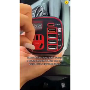 [ READY STOCK ] Multi function Car Power Inverter12V/24V TO 220V Socket Type-C QC3.0 Fast Charge Car power Converter