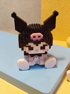 Sanrio | !Anime Character Building Blocks Figure Ornament DIY Assembled Bricks Model Educational Puzzle Toy Birthday Gift for Children