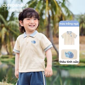 CUTEPANDAS | Áo Thun Polo Cho Bé