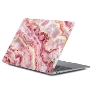 Pink Marble Texture 3D Printed Shell for MacBook Air 13 2025 Laptop Case for MacBook Air Pro M4 M3 M2 M1 13 14 15.3 16 2024 Case