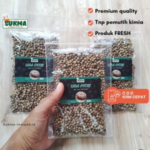 Lada Putih Butir Asli 100gram Tanpa pemutih - White Pepper - Rempah Herbal Bumbu Dapur Masak Premium