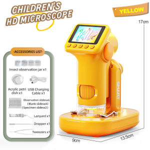 1600X Handheld Microscope 2 Inch Screen Children Magnifier Lens Mini Portable Electronic Microscopes Support Camera Photoes P02