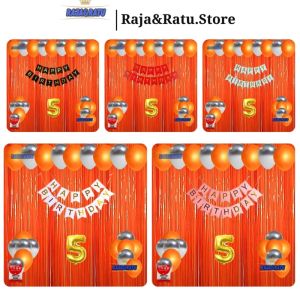 Paket Set Pesta Ulang Tahun Dekorasi Happy Birthday Anak-anak Cowok Dan Cewek Dekorasi Ultah Simple