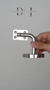 Siku Tembok Mirror Untuk Handrail Kotak Stainless Steel 304 (Handrail)(Banister)(Flexible Bracket)