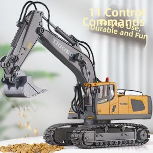 LIWAN | Remote Control Large Alloy Boy Simulation Digger Truck Toy
