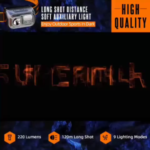 Senter Kepala Headlamp Superfire HL23 Sensor LED Rechargeable Outdoor