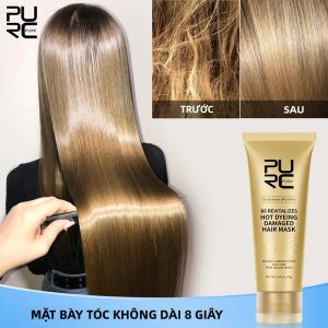 Mặt Nạ Tóc PURC 8 Giây Kem Điều Trị Keratin Chuyên Nghiệp Để Phục Hồi Mềm Mại Và Làm Thẳng Tóc Xoăn Hư Tổn 70g