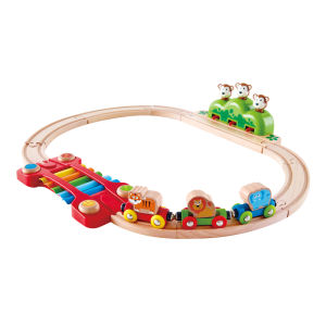 Hape | Educational Jungle Train Set with Music for Kids