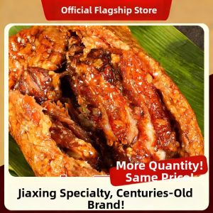 Traditional Handmade Jiaxing Zongzi With Fresh Meat and Egg Yolk