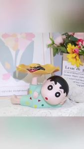 Bandai | Crayon Shin Chan Khay Đựng Chìa Khóa Phụ Kiện Để Bàn Hình Ngộ Nghĩnh Trang Trí Đồ Dùng Trên Bàn Quà Tặng - Mô Hình Nhựa Dành Cho Người Hâm Mộ