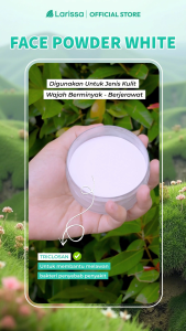 Larissa bedak untuk jerawat dan berminyak Face powder white