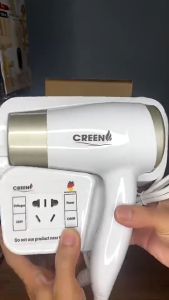 Máy Sấy Tóc Treo Tường ION CREEN CR-ST1200 - Sấy Nhanh Tiện Lợi - Bảo Hành 12 Tháng Chính Hãng