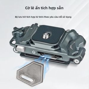 Tấm Lắp Đặt Nhanh Bằng Hợp Kim Nhôm Đa Năng Dành Cho Máy Ảnh DSLR Máy Ảnh Thể Thao Và Điện Thoại Thông Minh