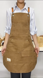 Thời trang đơn giản Vải dày nhiều túi Dụng cụ thủ công Tạp dề Làm vườn Yếm