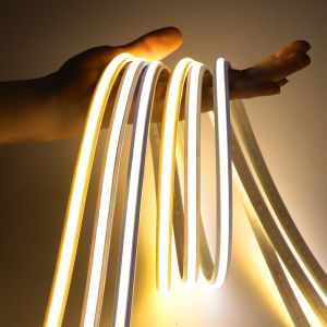 Low Power Consumption COB LED Strip AC110V 220V Neon Lights FOB Flexible Tape Waterproof 2M 5M 10M Cabinet Lamp For Garden Decor
