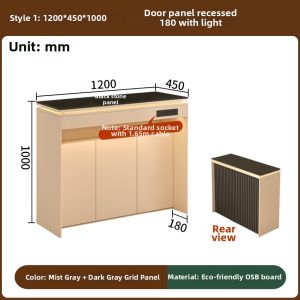 QIANGXIANG | Luxurious Home Bar Counter Partition Cabinet Island Counter Long Table